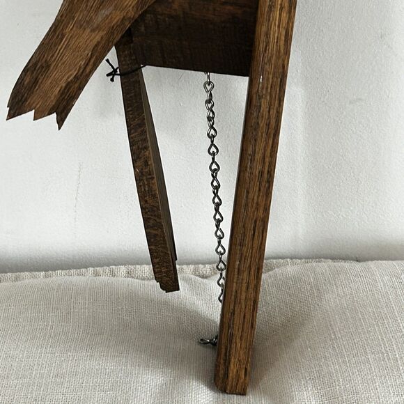 Vintage 1987 Handmade Woodpecker Wood Door Knocker Wall Art Ron Gerstenmaier - Picture 4 of 10